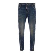 Blauwe Ripped Jeans Regular Fit Dsquared2 , Blue , Heren