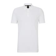 Wit poloshirt korte mouw Hugo Boss , White , Heren