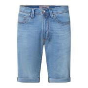 Lichtblauwe Shorts 5-Pocket Model Pierre Cardin , Blue , Heren