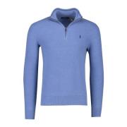 Blauwe Half Zip Sweater Ralph Lauren , Blue , Heren