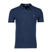 Donkerblauw poloshirt korte mouw Ralph Lauren , Blue , Heren