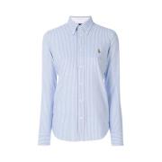 Gestreept Polo Shirt Ralph Lauren , Blue , Dames