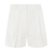 Geplooide Shorts Michael Kors , White , Dames