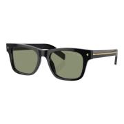 Vierkante zonnebril Groen Gepolariseerd Zwart montuur Prada , Black , ...