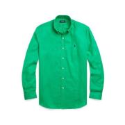 Klassieke Overhemd Ralph Lauren , Green , Heren