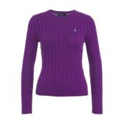 Paarse Gebreide Kleding Ss24 Dames Ralph Lauren , Purple , Dames