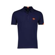 Donkerblauw poloshirt korte mouw Replay , Blue , Heren