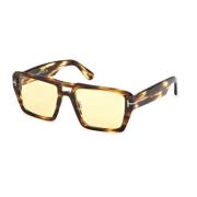 Redford Zonnebril Geel Photochromic Havana Tom Ford , Brown , Unisex