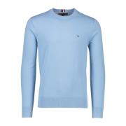 Sportieve Lichtblauwe Trui Tommy Hilfiger , Blue , Heren