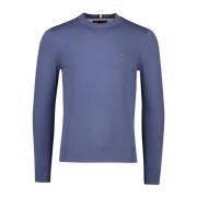 Moderne Donkerblauwe Trui Tommy Hilfiger , Blue , Heren