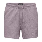 Ultieme Zomerstijl Zwemshorts Only & Sons , Purple , Heren