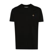 Zwarte T-shirts en Polos met Orb Logo Vivienne Westwood , Black , Dame...