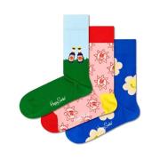 3-Pack Patroon Sokken - Multicolor Happy Socks , Multicolor , Dames