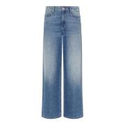 Ribes Jeans met Strass Versieringen Marella , Blue , Dames