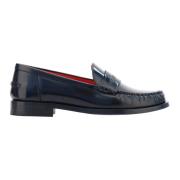 Zwarte Leren Loafer Schoenen Aw22 Salvatore Ferragamo , Black , Dames