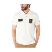 Wit Poloshirt voor Mannen Aeronautica Militare , Beige , Heren