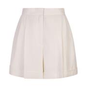 Witte op maat gemaakte shorts Gestreken plooi Alexander McQueen , Whit...