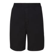 Zwarte Katoenen Elastische Taille Shorts Carhartt Wip , Black , Heren