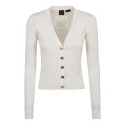 Witte Sweater Ss24 Regular Fit Pinko , Beige , Dames