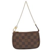 Pre-owned Canvas clutches Louis Vuitton Vintage , Brown , Dames