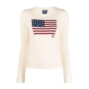 Witte Sweatshirt Aw23 Dameskleding Ralph Lauren , White , Dames