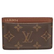 Pre-owned Leather wallets Louis Vuitton Vintage , Brown , Dames