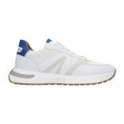 Sneakers - Wit/Blauw - Stijlvol Model Alexander Smith , White , Heren