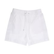 Witte Katoenen Regular Fit Shorts Moschino , White , Heren