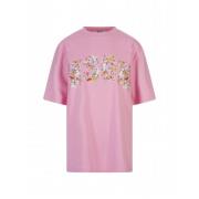 Stijlvol T-shirt Msgm , Pink , Dames