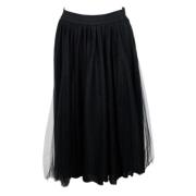 Elegante Zwarte Tule Rok Fabiana Filippi , Black , Dames