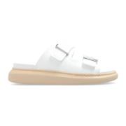 Slippers met logo Alexander McQueen , White , Dames