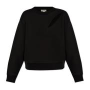 Sweatshirt met logo Alexander McQueen , Black , Dames