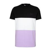 Reguliere T-shirt in zwart, paars, wit Karl Lagerfeld , Multicolor , H...