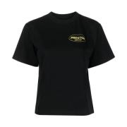 Racing Logo-Print T-shirt Heron Preston , Black , Dames