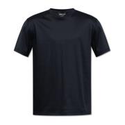 Katoenen T-shirt Giorgio Armani , Blue , Heren