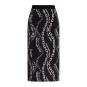 Rok met logo Versace Jeans Couture , Black , Dames