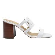 Witte Platte Schoenen Elegante Stijl Michael Kors , White , Dames