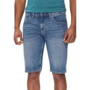 Blauwe Zip Shorts voor Mannen Tommy Jeans , Blue , Heren