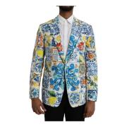 Multicolor Katoenen Blazer Slim Fit Dolce & Gabbana , Multicolor , Her...