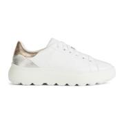 Witte Sneakers Ec4.1 voor Vrouwen Geox , White , Dames
