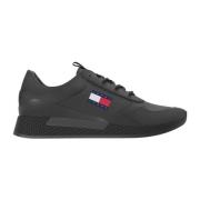 Zwarte Flexi Vrijetijdssneakers Tommy Jeans , Black , Heren