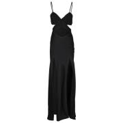 Elegant Kant Jurk Amen , Black , Dames