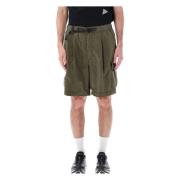 Khaki Cargo Shorts Ss24 And Wander , Green , Heren