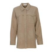 Light Jackets Anine Bing , Beige , Dames