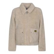 Faux Shearling Jas Jasmine Aw23 Barbour , Beige , Dames