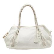 Pre-owned Leather shoulder-bags Salvatore Ferragamo Pre-owned , White ...