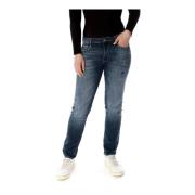 Cropped Boyfriend Midwaist Jeans Le Temps Des Cerises , Blue , Dames