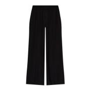 Broek met logo Victoria Beckham , Black , Dames