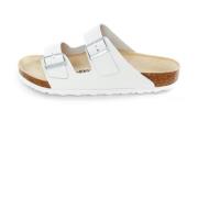 Sliders Birkenstock , White , Heren