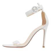 Pre-owned Leather sandals Gianvito Rossi Pre-owned , White , Dames